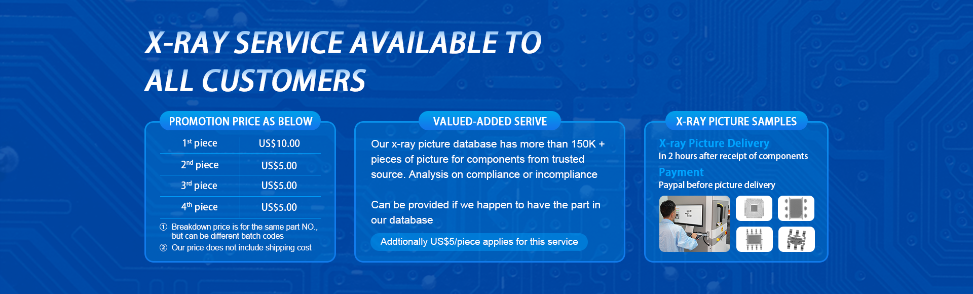 X-RAY service available